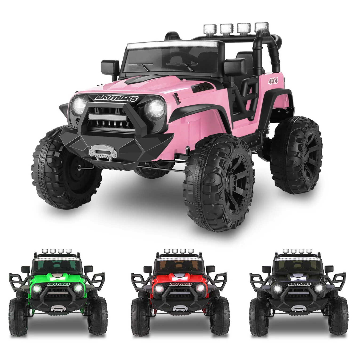 24V 2-Seater Kids Electric Ride-On Truck with 400W Motor Bluetooth and Remote Control - Image 32