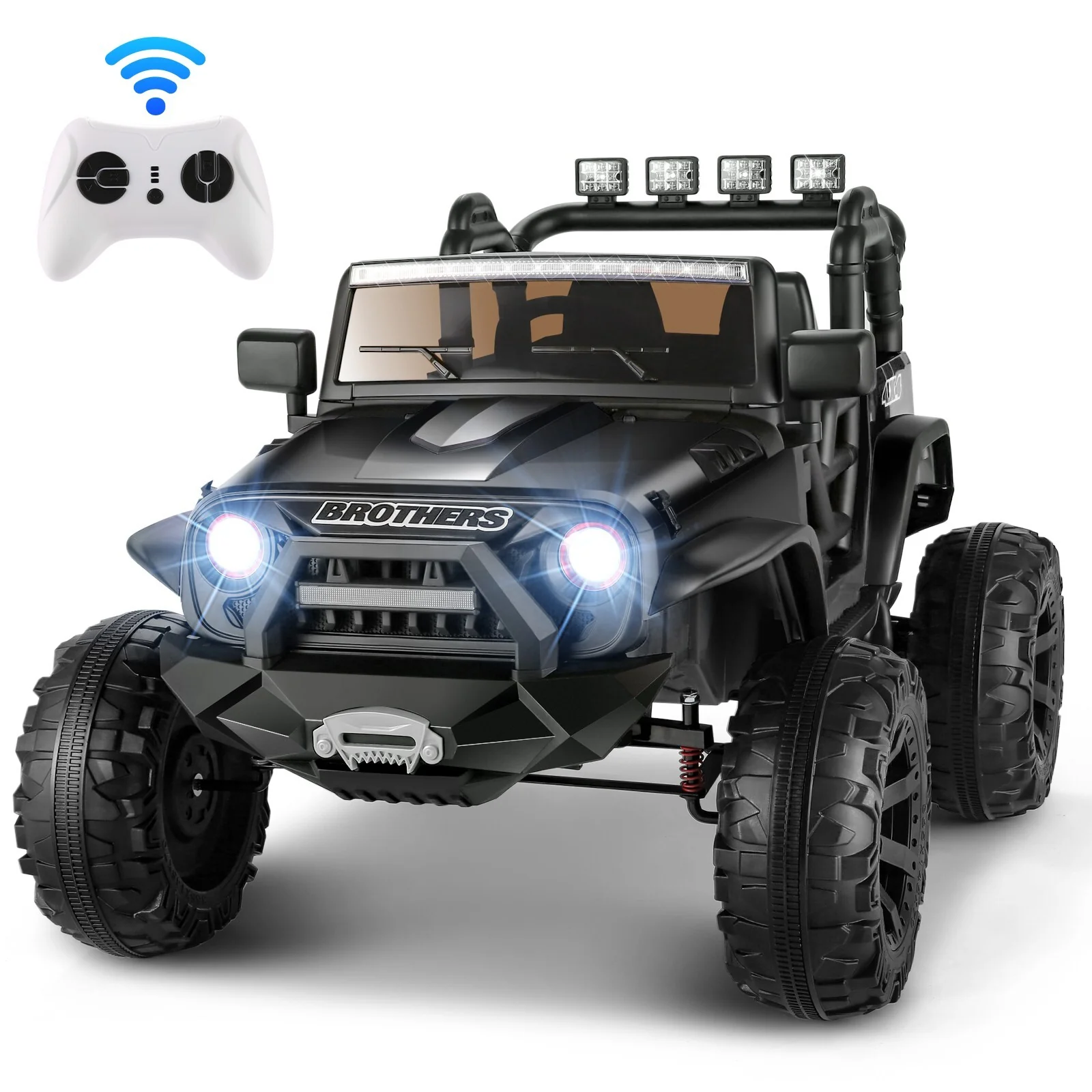 24V Kids Electric Ride-On Truck 2-Seater with Bluetooth and Remote Control - Image 15