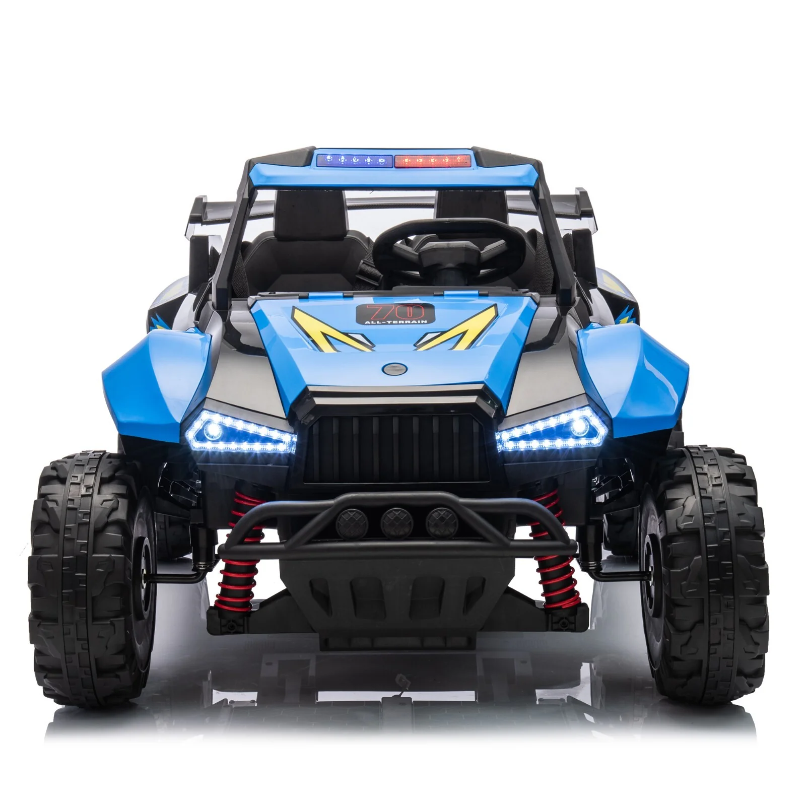 24V Electric Kids 2-Seater Ride-On 4-Wheeler UTV with Remote Control Blue - Image 8