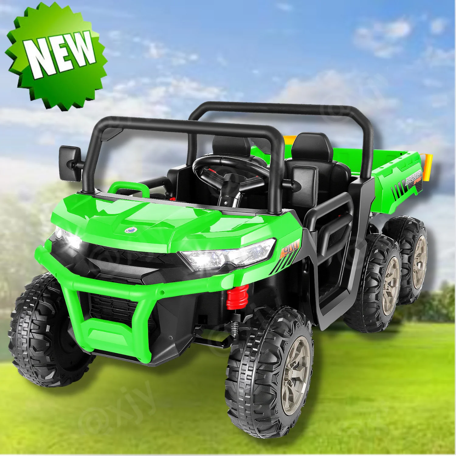 24V 2-Seater Kids Electric Ride-On 4WD Dump Truck with Remote Control - Image 14