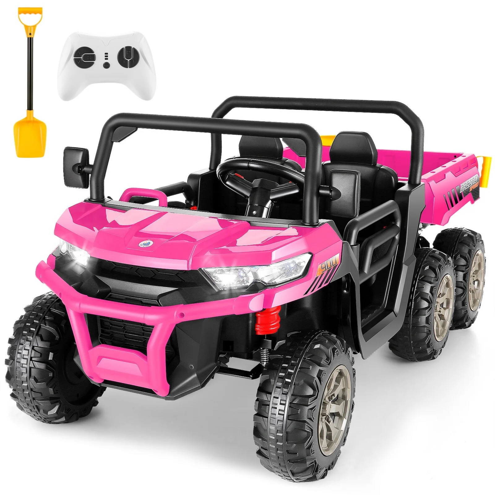 24V Electric 4WD Kids Ride-On Dump Truck with Remote Control and 2-Seater Design - Image 31