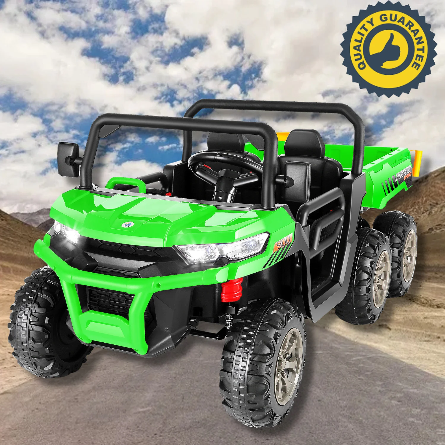 24V Electric 2-Seater Kids Ride-On Dump Truck with Remote Control Toy - Image 27