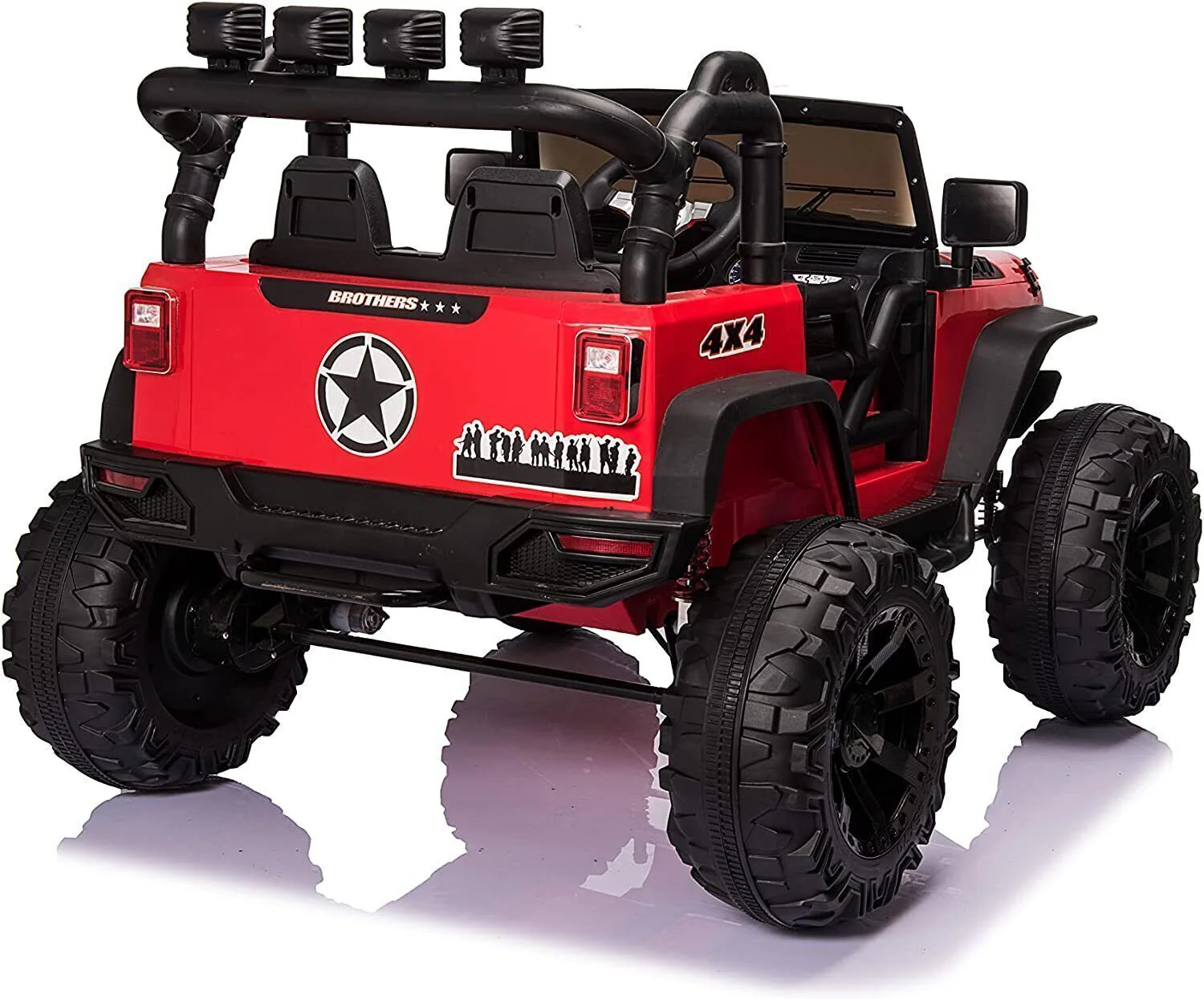 24V Electric Kids Ride-On Jeep Truck 400W 2-Seater with LED Lights and Music - Image 4