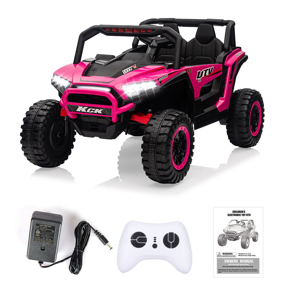 24V Kids Electric Ride-On Jeep Truck Toy with Remote Control - Image 18