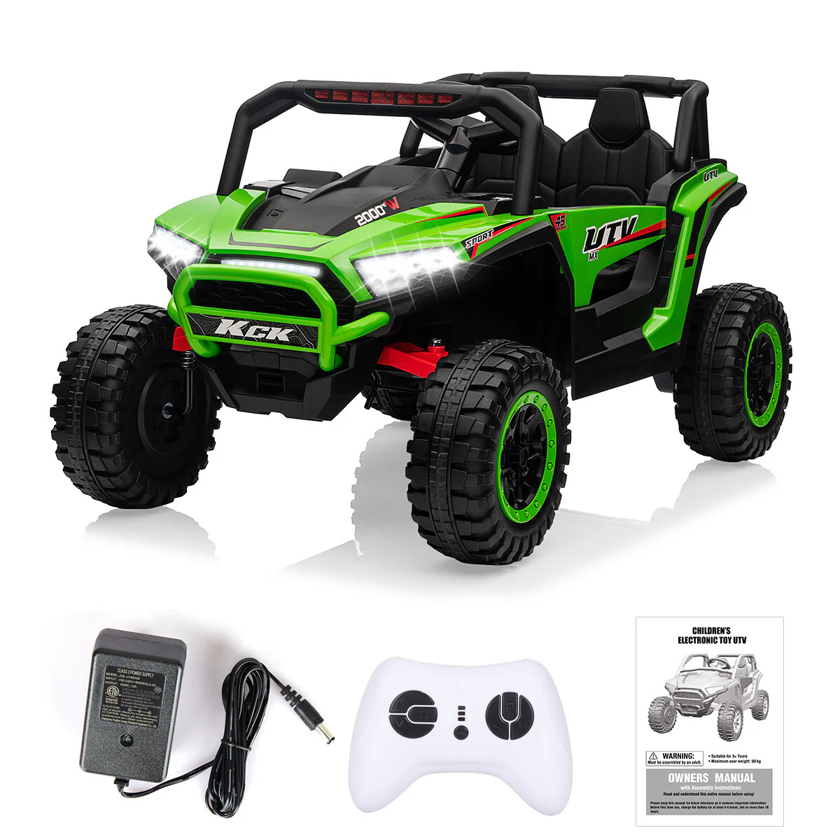24V Kids Electric Ride-On Jeep Truck Toy with Remote Control - Image 4