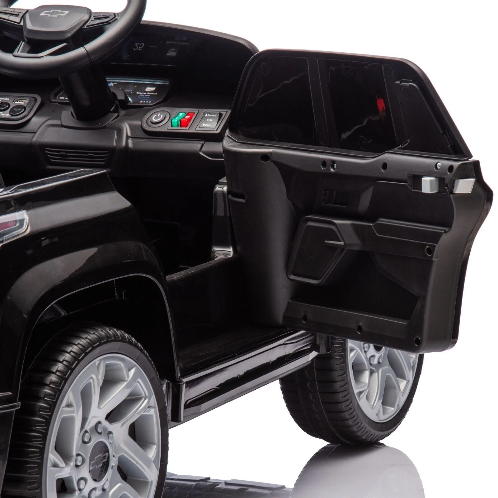24V Licensed Chevrolet Silverado Electric Ride-On Truck Toy with Remote for Kids - Image 13