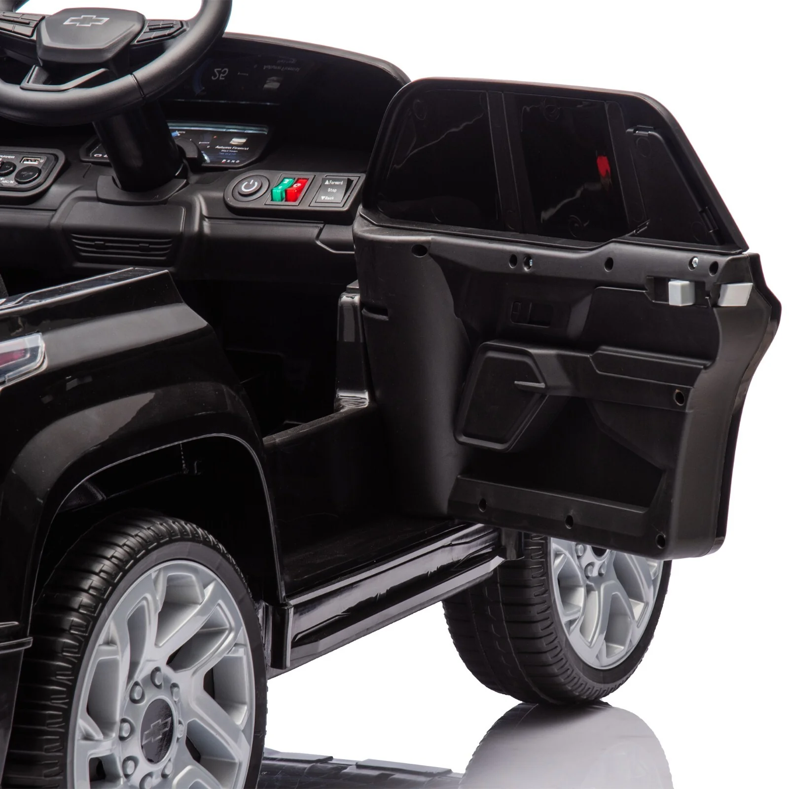 24V Kids Licensed Chevrolet Silverado Ride-On Truck Toy with Remote Control - Image 16