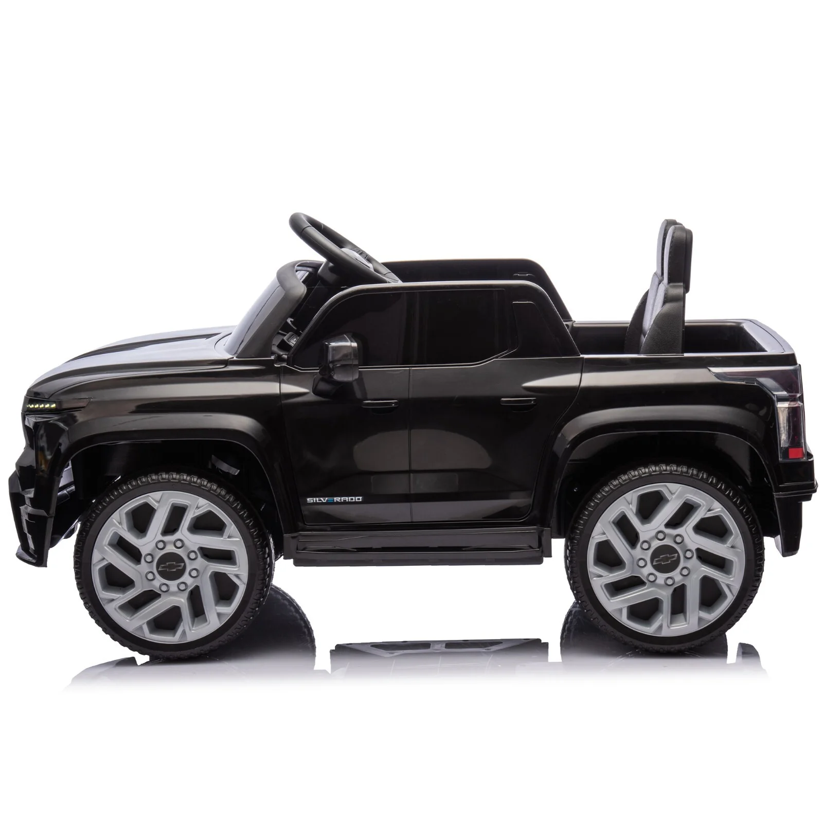 24V Kids Licensed Chevrolet Silverado Ride-On Truck Toy with Remote Control - Image 19