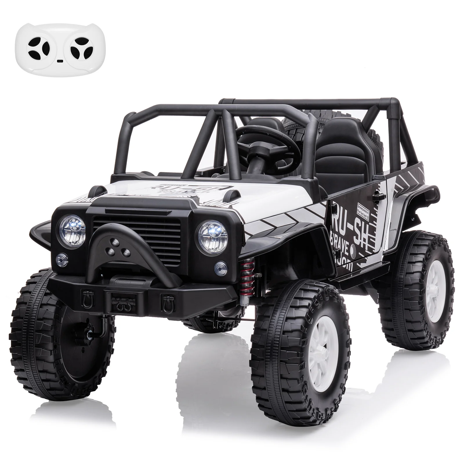 24V Kids 2-Seater Electric Ride-On Truck with Remote Control
