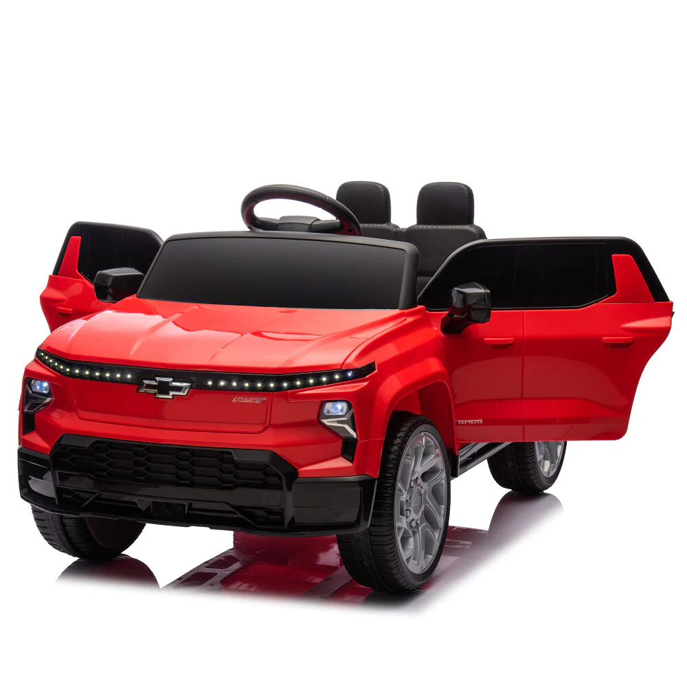 24V Kids Ride-On Car with Remote Control Licensed Chevrolet Silverado 4-Wheel Suspension - Image 13
