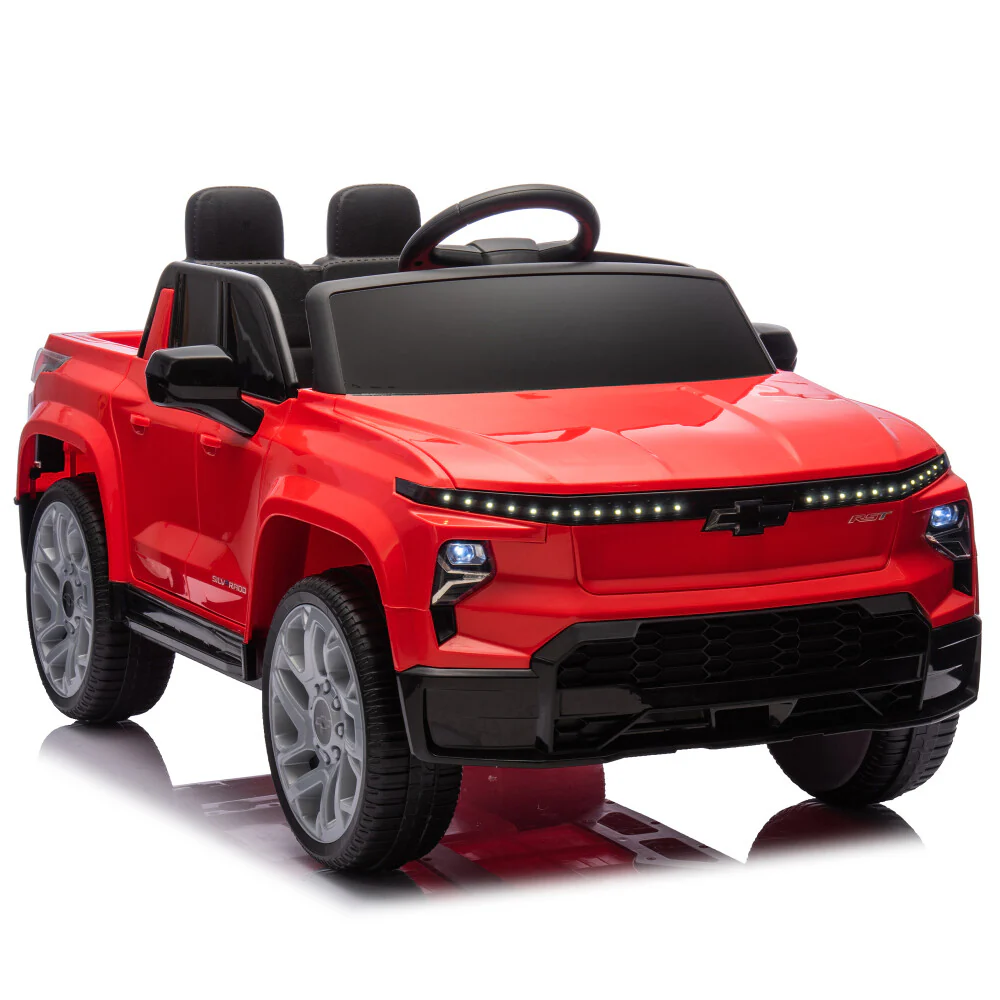 24V Kids Ride-On Car with Remote Control Licensed Chevrolet Silverado 4-Wheel Suspension - Image 8