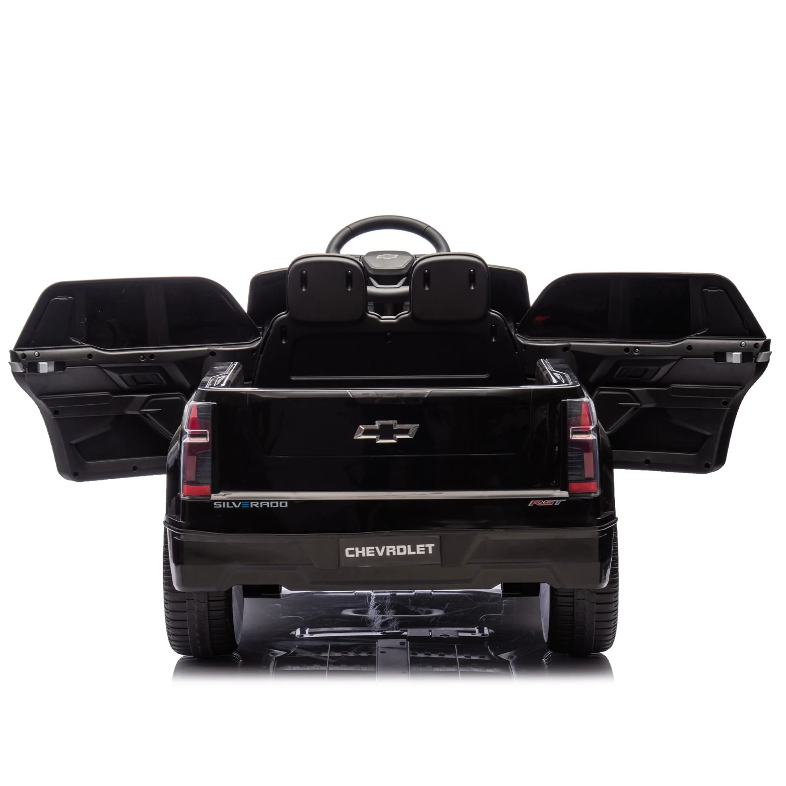 24V Kids Ride-On Truck with Remote Control Licensed Chevrolet Silverado - Image 10