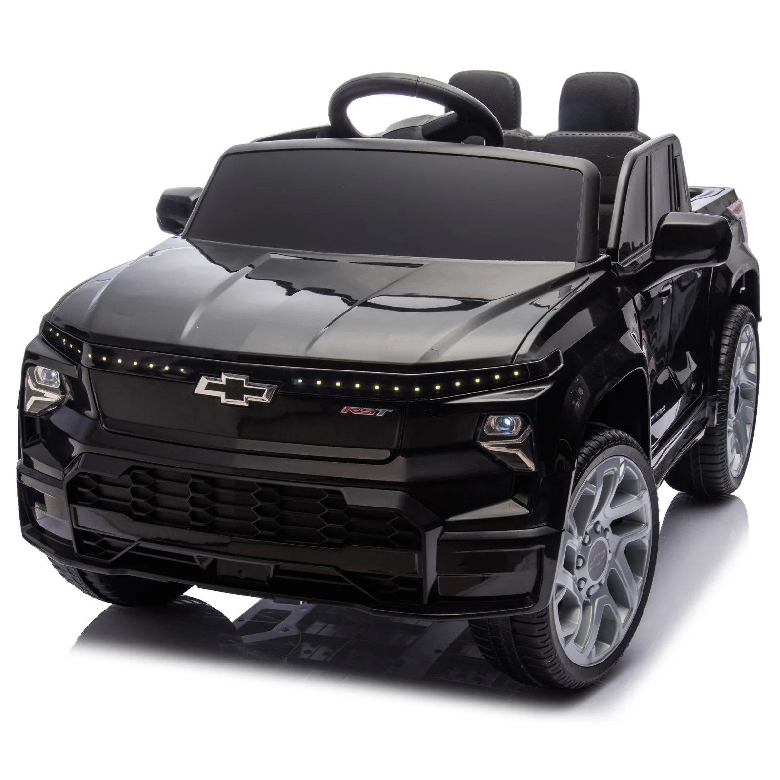 24V Kids Ride-On Truck with Remote Control Licensed Chevrolet Silverado - Image 11