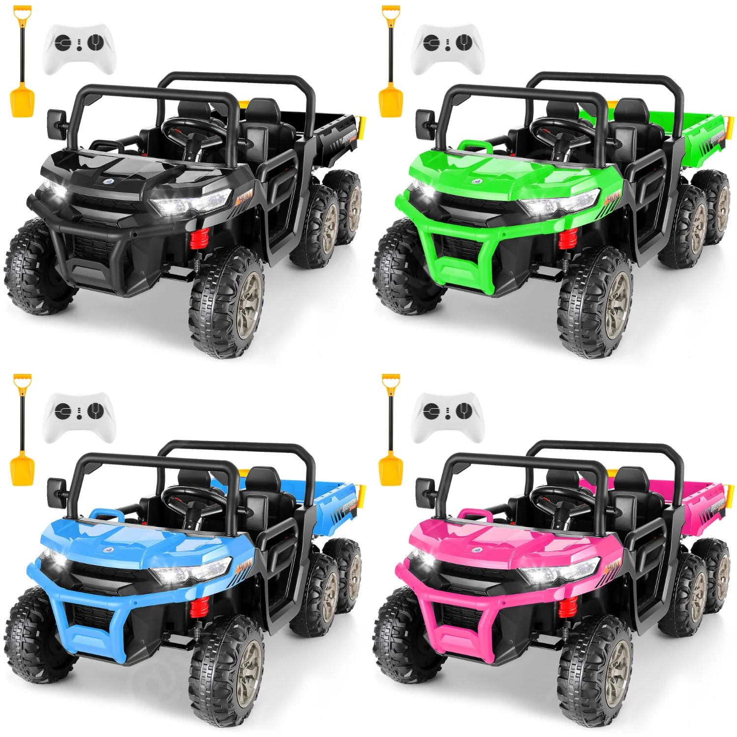 24V Kids 2-Seater Electric Ride-On Dump Truck with Remote Control - Image 26