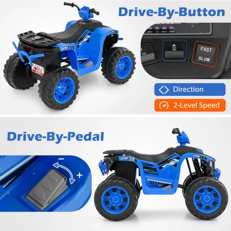 24V Electric Kids Ride-On ATV with 2-Speed Wireless Control for Ages 3-8 - Image 5