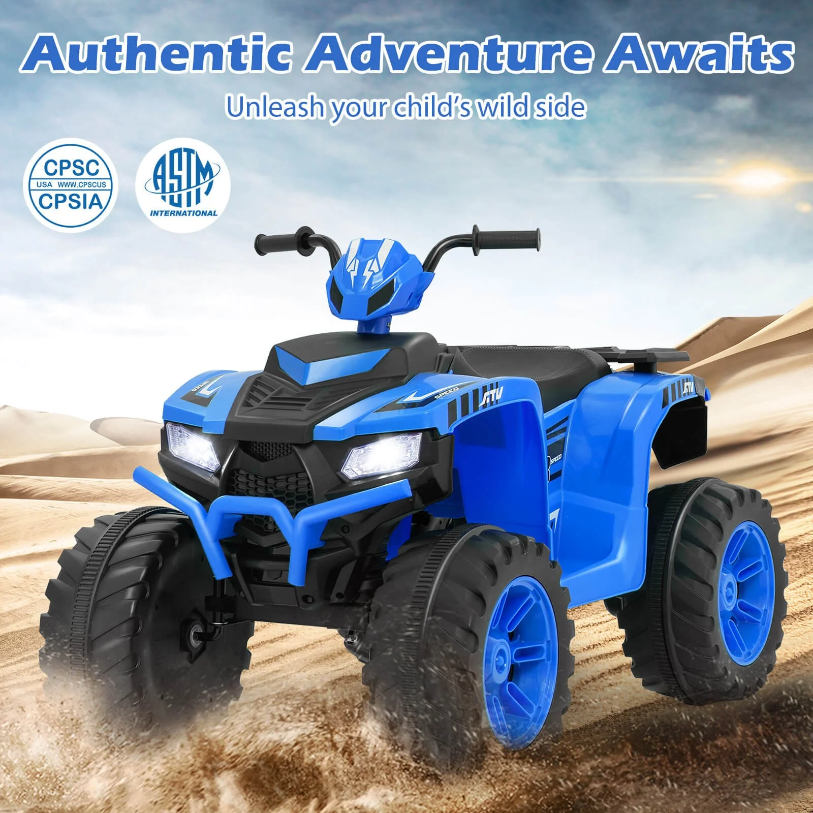 24V Electric Kids Quad ATV 4-Wheeler with Wireless Remote Control - Image 8