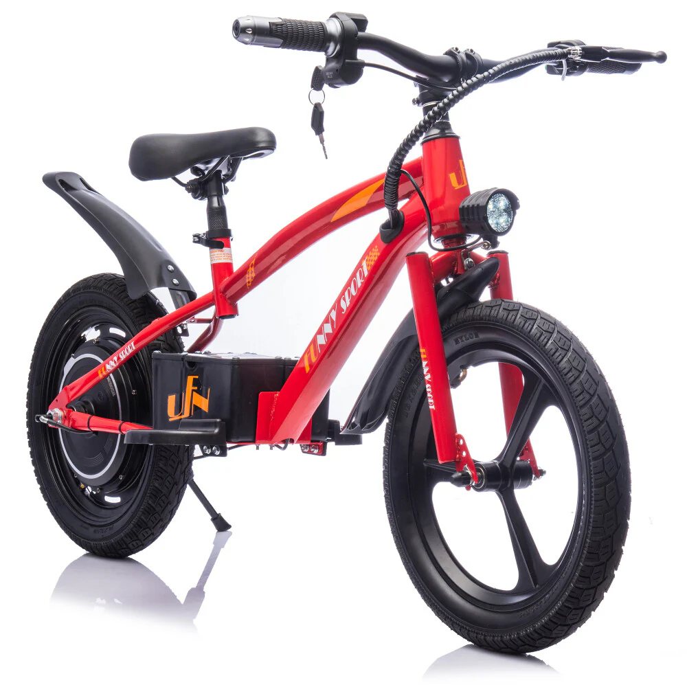 24V 300W Electric Ride-On Bike for Kids Ages 5–12 with 16" Wheels and 12.4 MPH Speed - Image 20