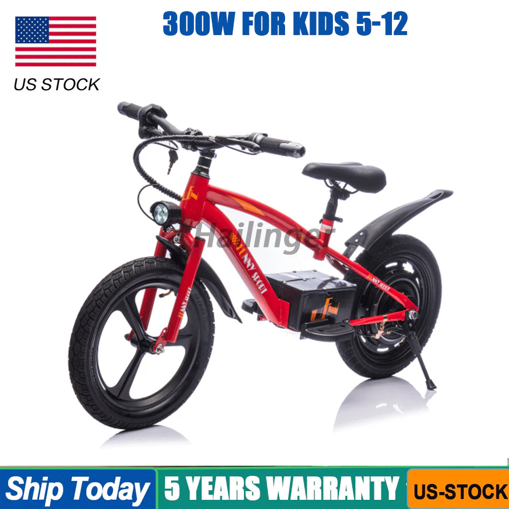 24V Kids Electric Ride-On Dirt Bike with 300W Powerful Motor and Electric Balance System