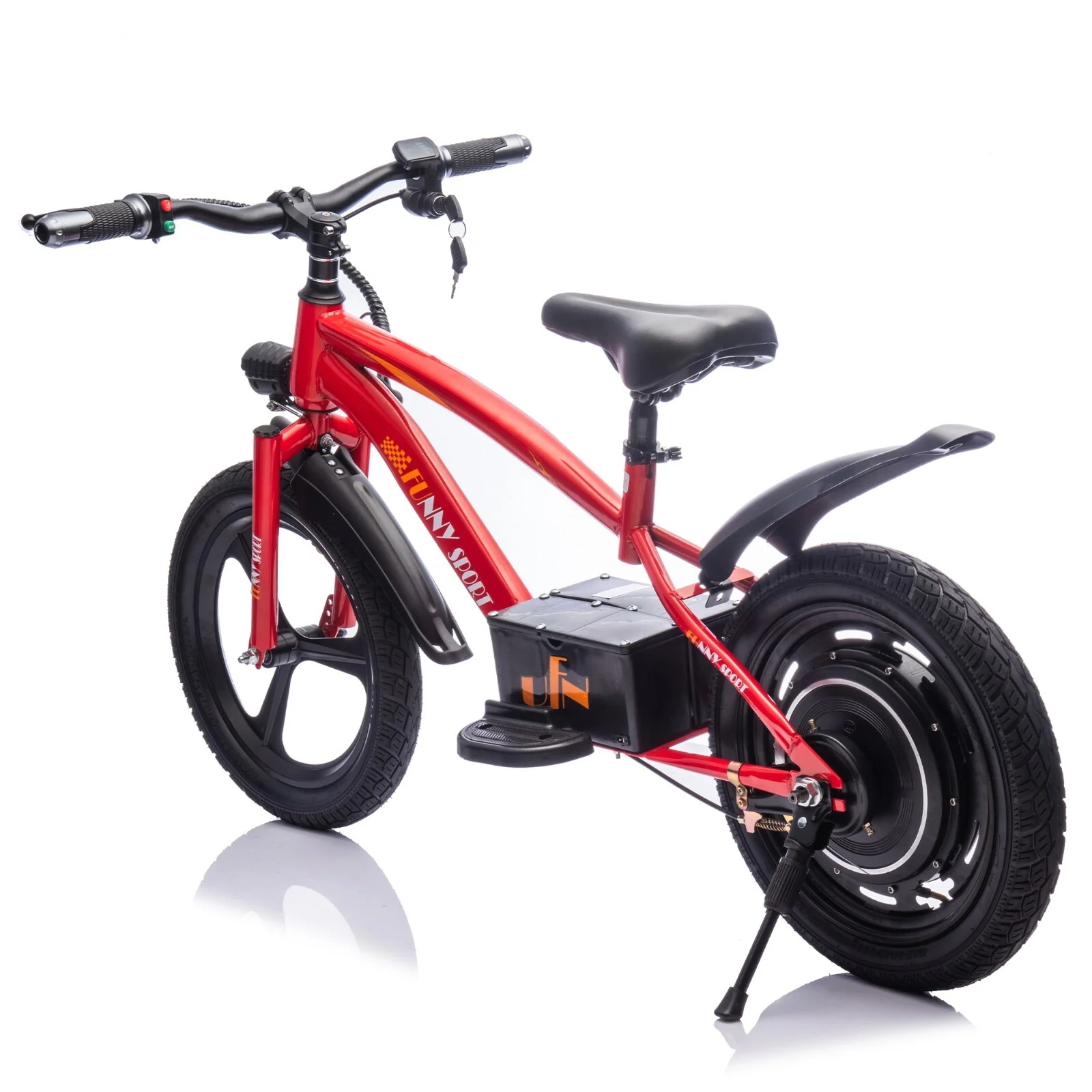 24V Kids Electric Ride-On Dirt Bike with 300W High-Power Motor, Red - Image 10