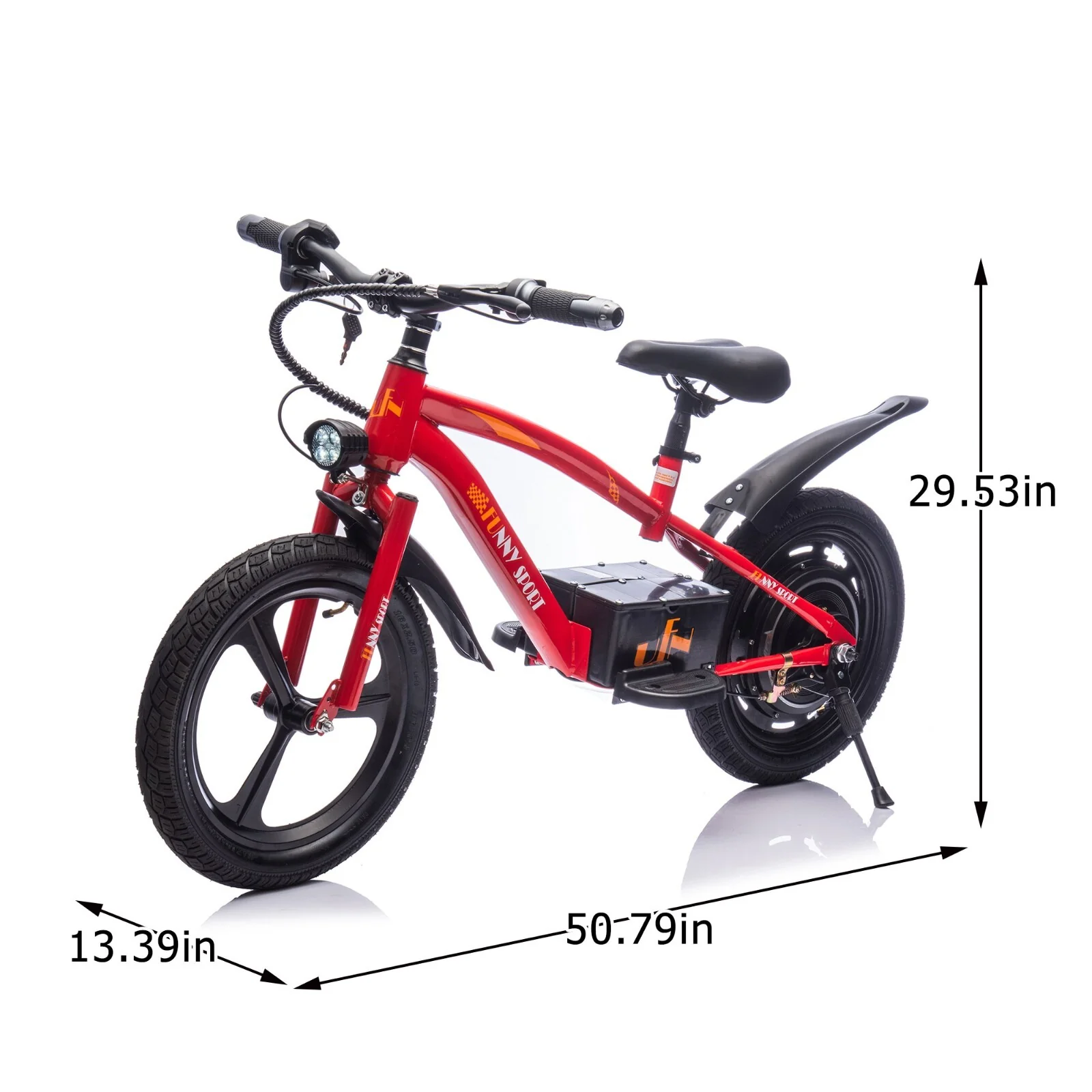 24V Kids Electric Ride-On Dirt Bike with 300W High-Power Motor, Red - Image 2