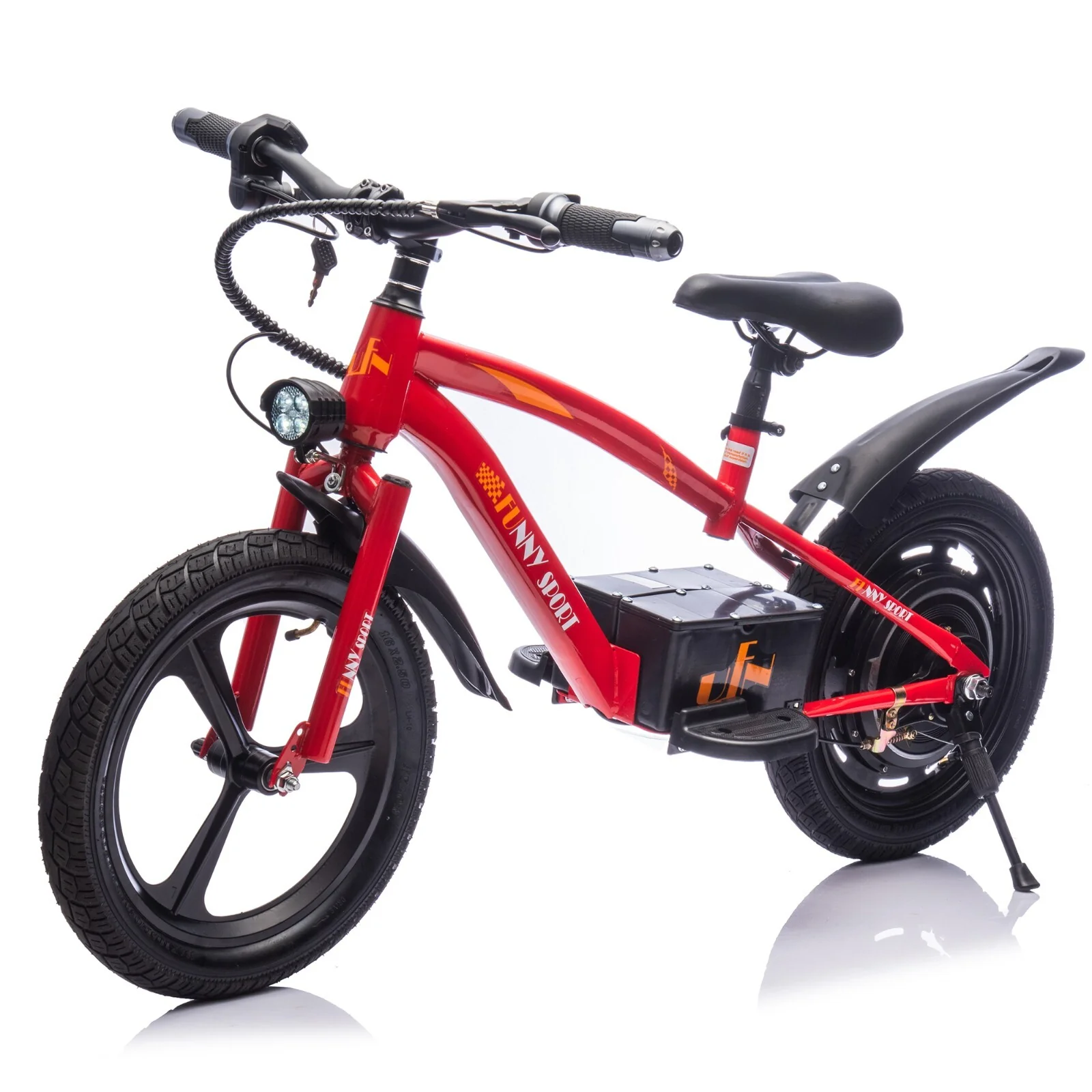 24V Kids Electric Ride-On Dirt Bike with 300W High-Power Motor, Red - Image 8