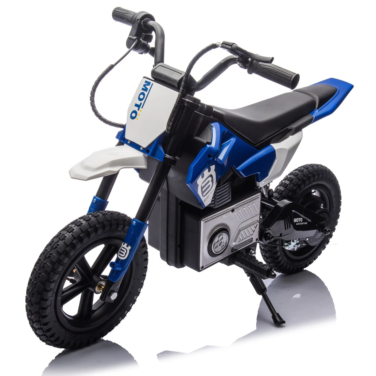 24V Kids Electric Blue Motocross Ride-On Motorcycle with Adjustable Speeds 3.1-9.3 MPH - Image 7