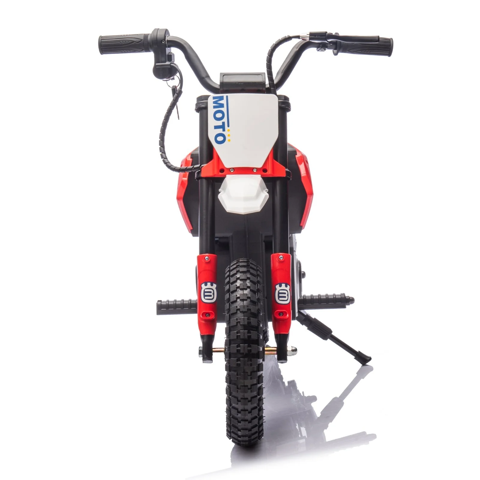 24V Kids Ride-On Electric Motocross Motorcycle Toy Red with Adjustable Speeds 3.1-9.3 MPH - Image 4