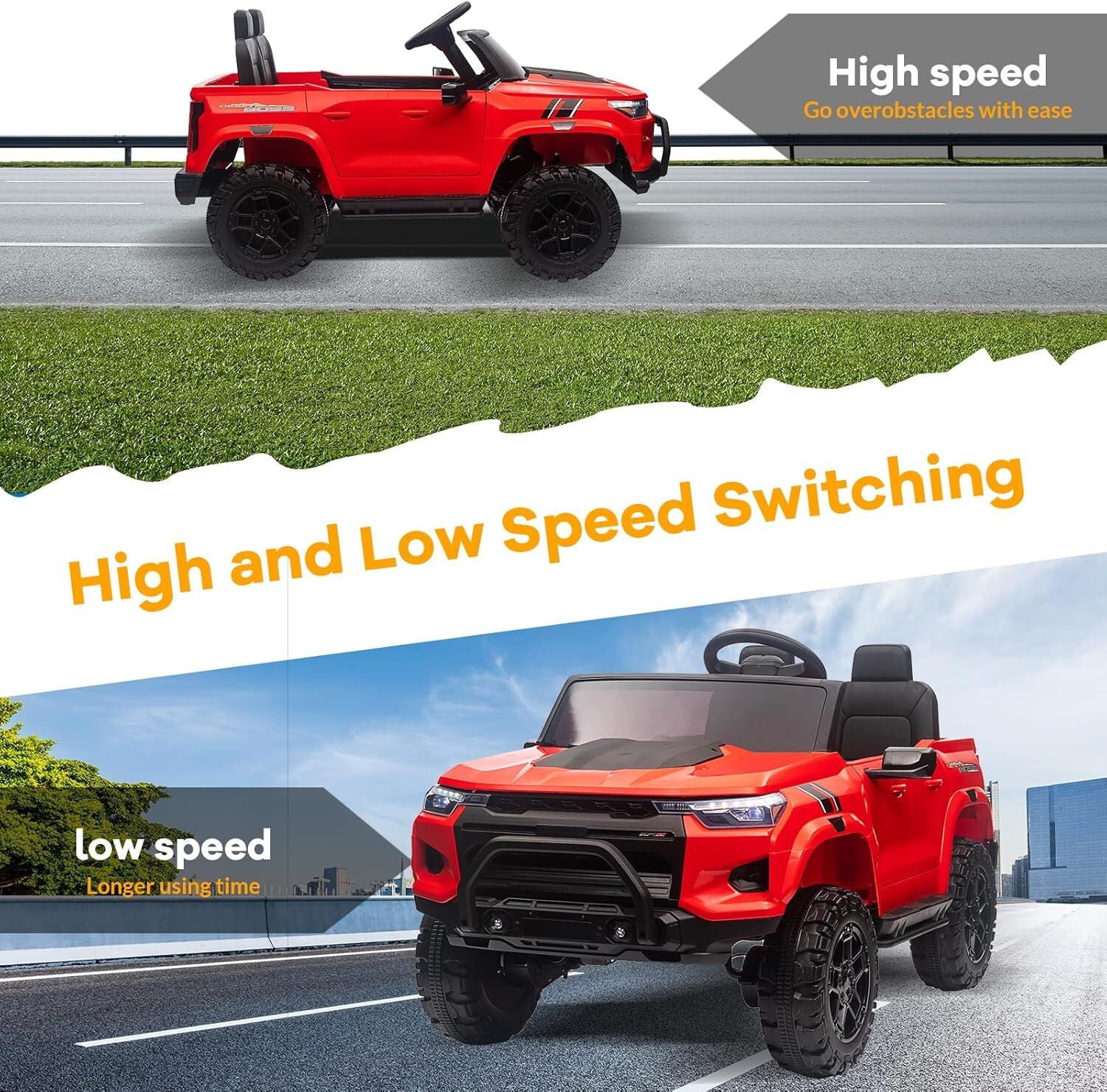 24V Kids Electric Ride-On Pickup Truck, 2-Seater with Parent Remote Control - Image 4
