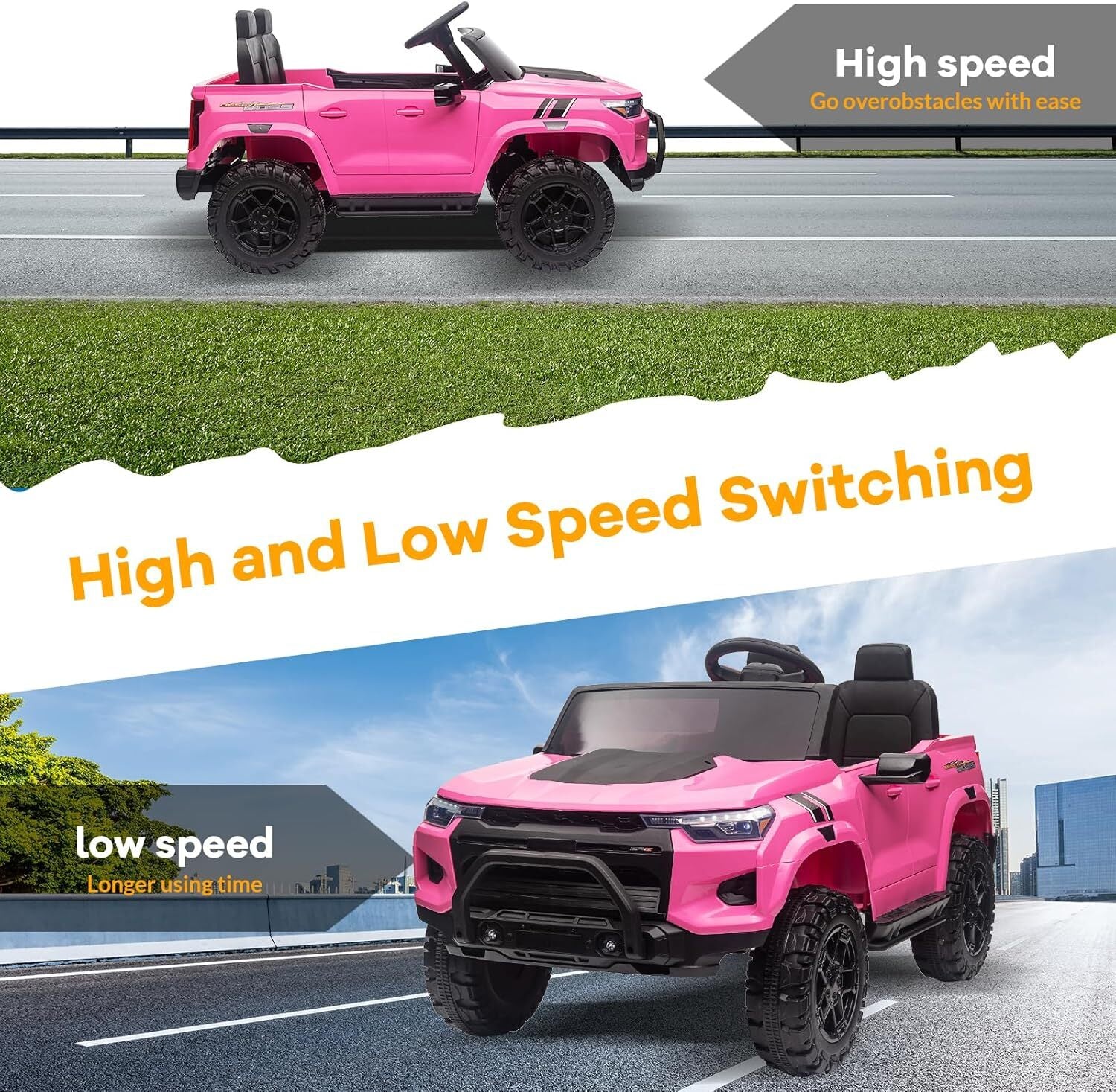 24V Kids Electric Ride-On Pickup Truck, 2-Seater with Parent Remote Control - Image 9