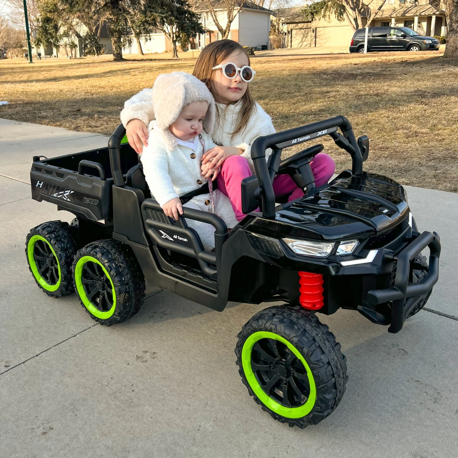 24V Electric 2-Seater Kids Ride-On Dump Truck with 4-Wheel Drive and Remote Control, 6mph - Image 6