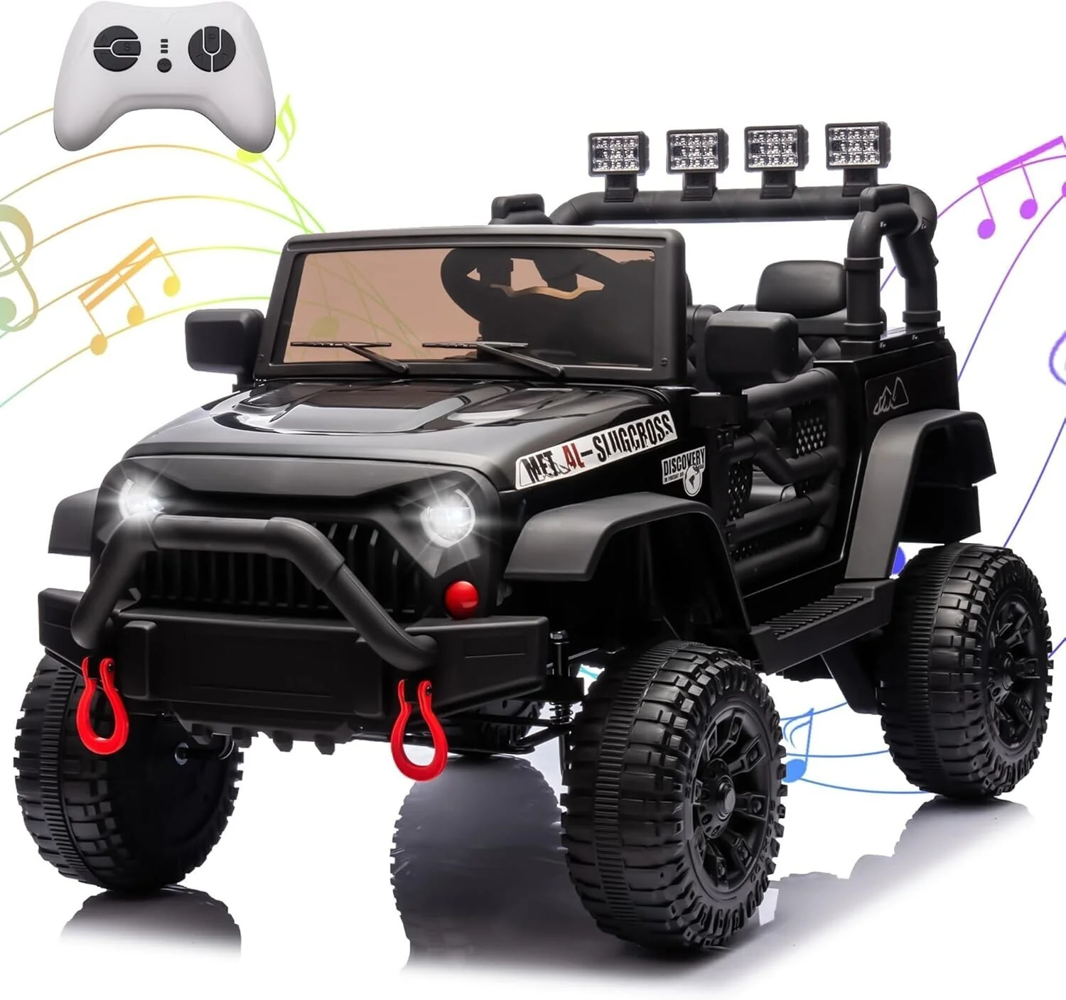 24V 400W Electric Kids Ride-On Jeep Truck with Bluetooth Music and Remote Control - Image 21