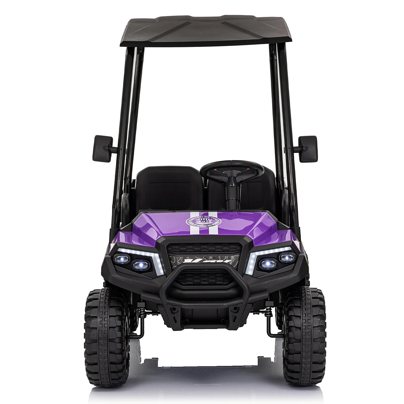 24V Kids 4WD Ride-On Truck 2-Seater Golf Cart with Sun Shade, Storage Trunk, and Remote Control - Image 17