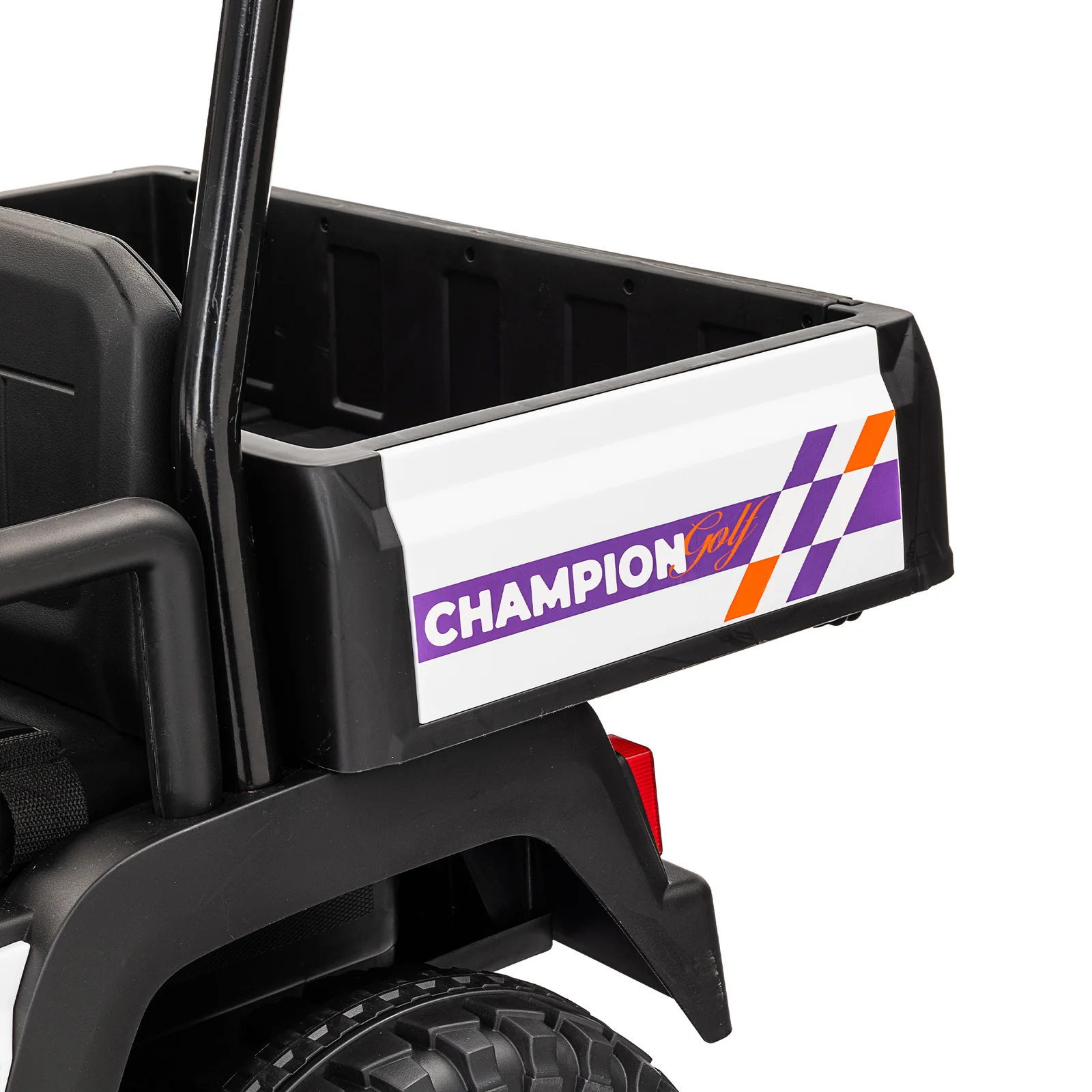 24V Kids 4WD Ride-On Truck 2-Seater Golf Cart with Sun Shade, Storage Trunk, and Remote Control - Image 24