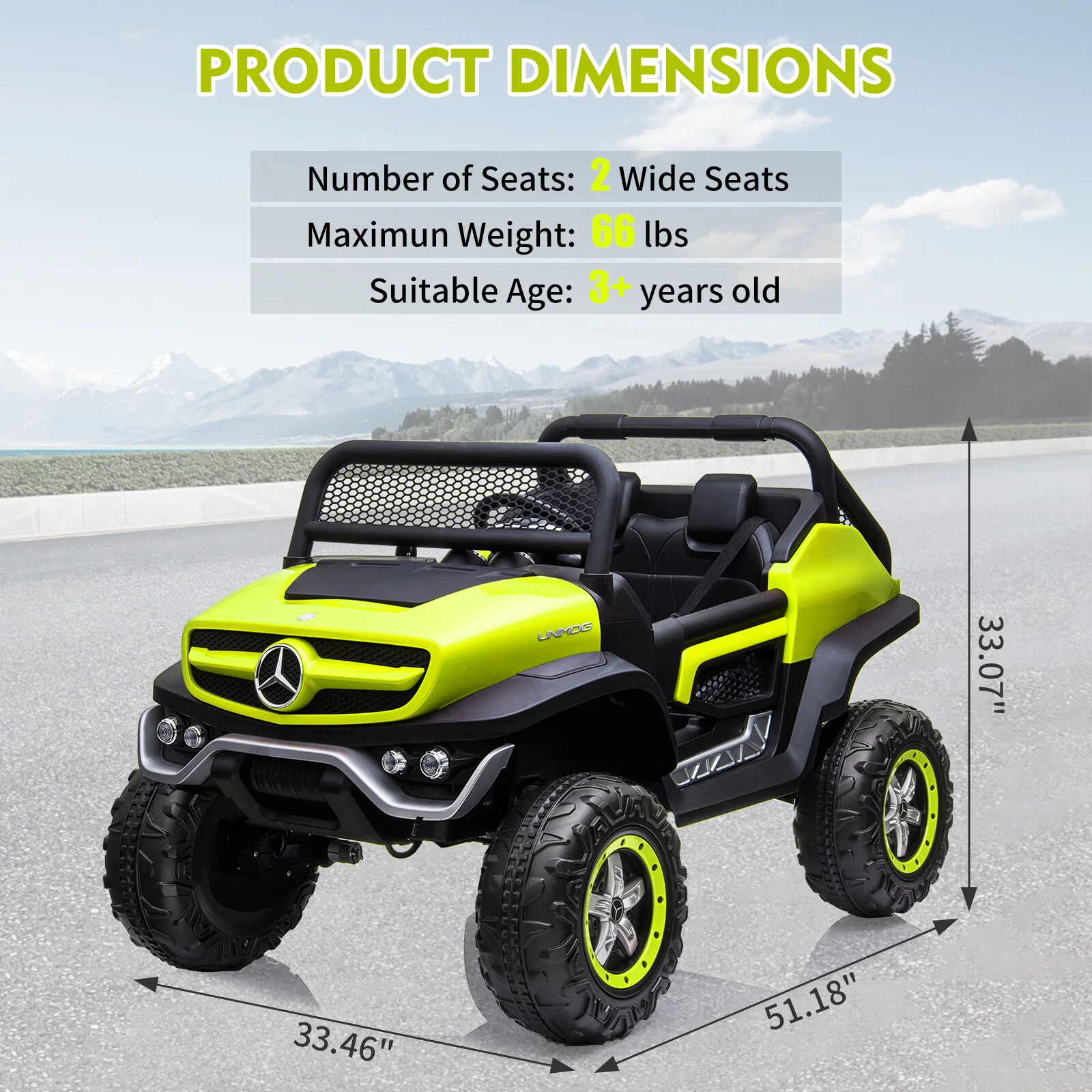 24V Kids 2-Seater Electric Ride-On Truck Car Toy with Remote Control - Image 21