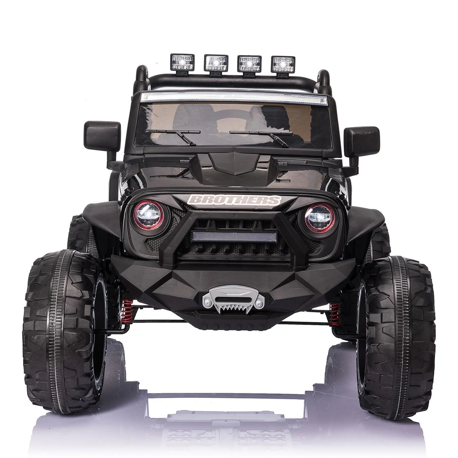 24V Kids Ride-On Truck Car with Remote Control, 2-Seater, Dual 200W Motors, LED Lights - Image 5