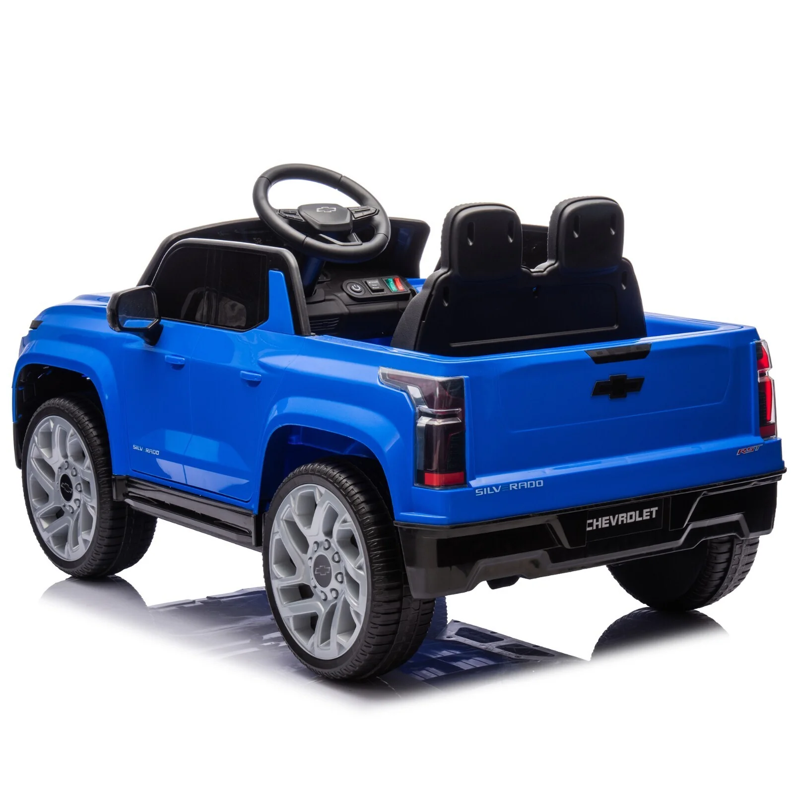 24V Electric Kids Ride-On Chevrolet Silverado Truck with Remote Control Toy Car - Image 15