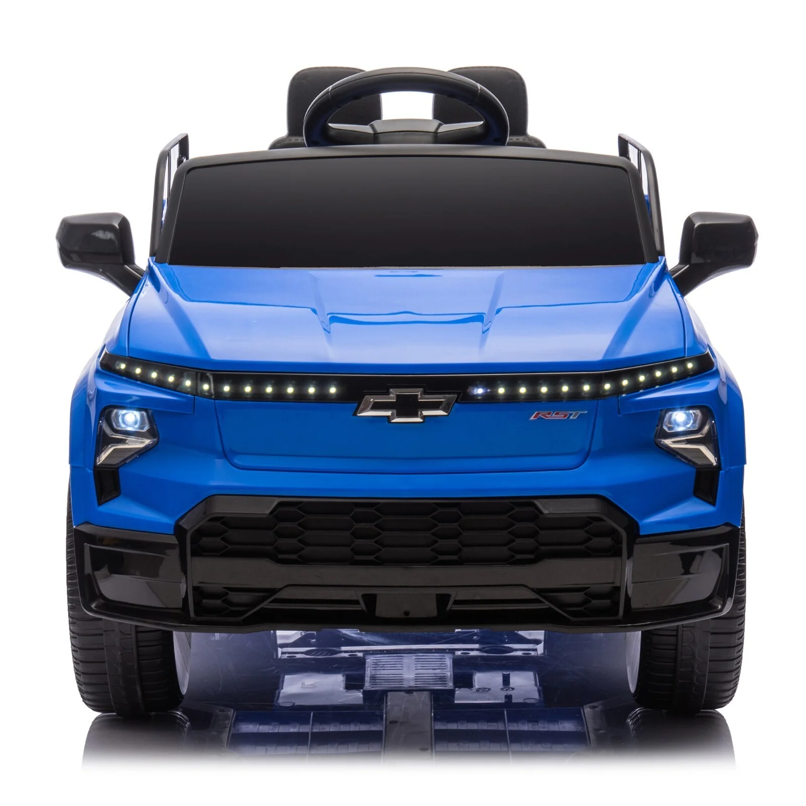 24V Electric Kids Ride-On Chevrolet Silverado Truck with Remote Control Toy Car - Image 3