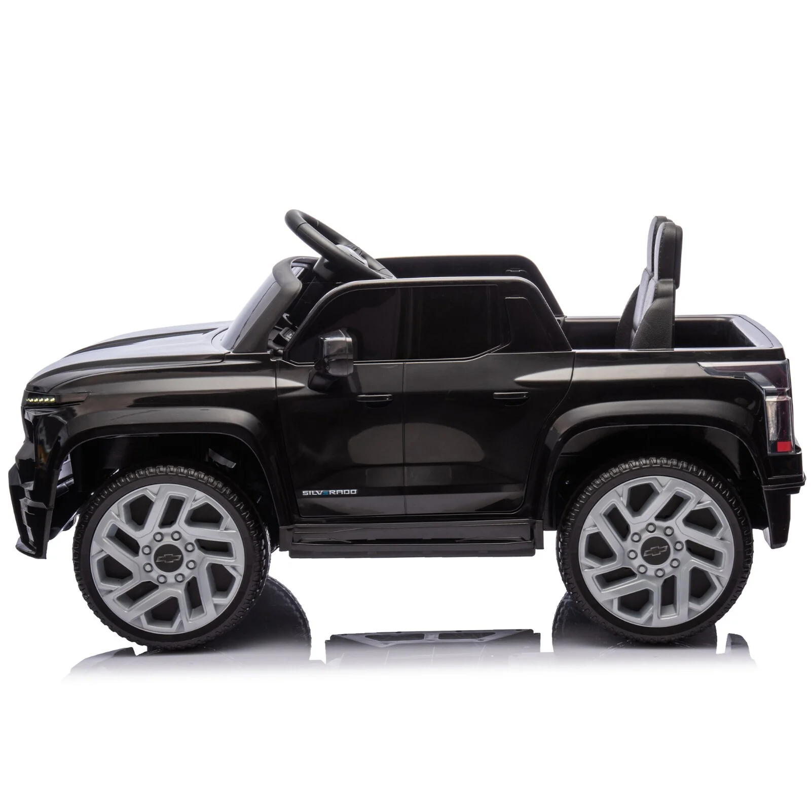 24V Kids Electric Ride-On Truck Licensed Chevrolet Silverado with Remote Control - Image 17