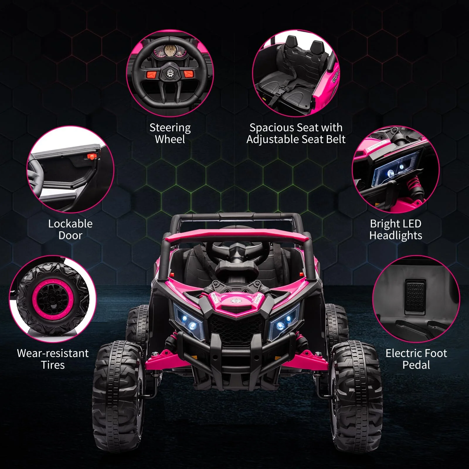 24V Electric Kids Ride-On UTV Car 4-Wheeler Off-Road with Remote Control - Image 14