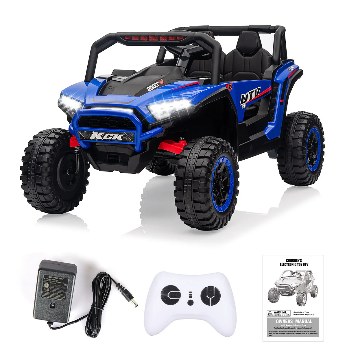 24V Kids Electric Ride-On UTV Car 4-Wheeler Off-Road Toy with Remote Control - Image 11
