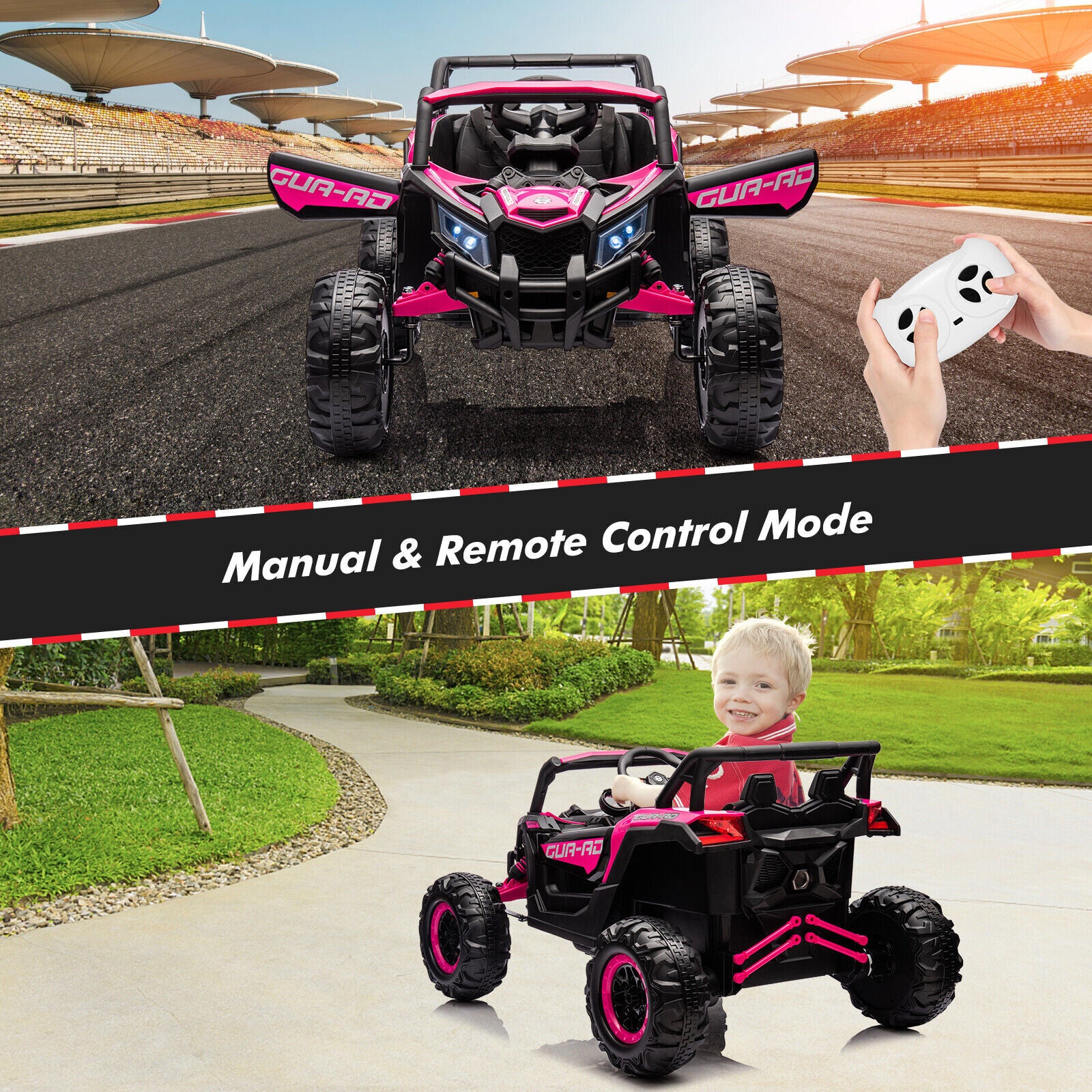 24V Electric Kids Ride-On UTV Car 4-Wheeler Off-Road Toy with Remote Control - Image 5