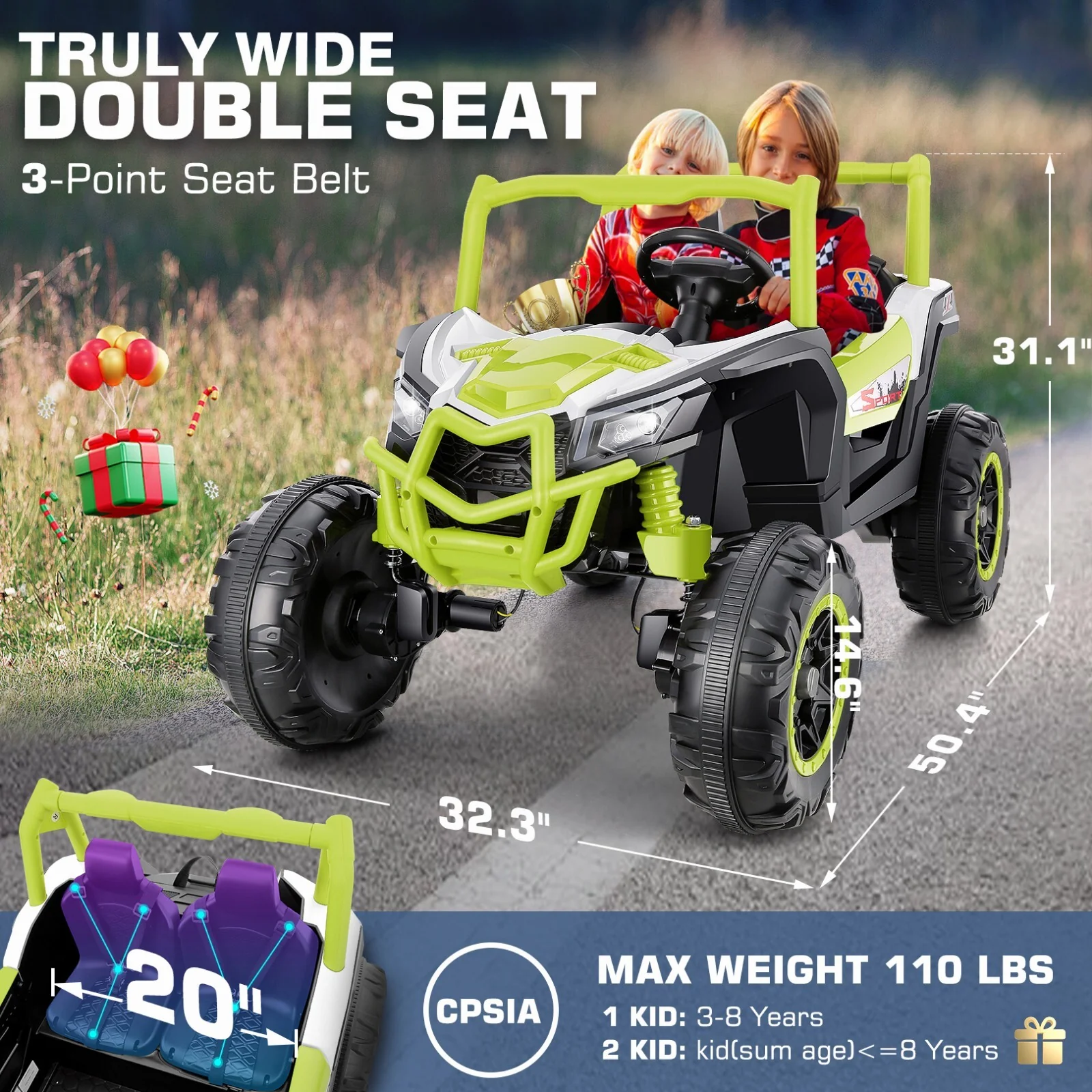 24V Kids Electric Ride-On UTV Car 4-Wheeler Off-Road Vehicle with Remote Control - Image 24