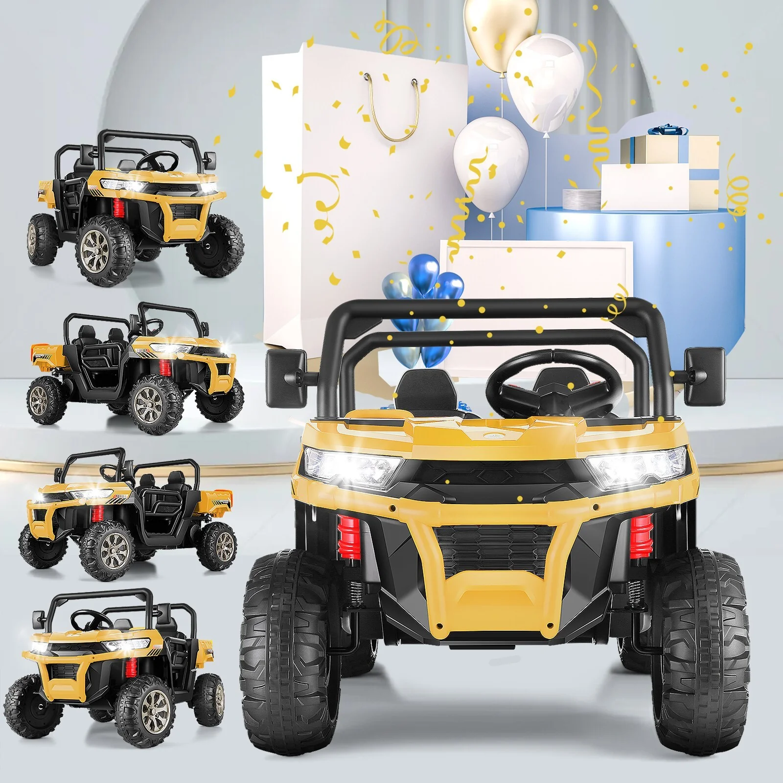 24V Electric Kids Ride-On UTV Toy Quad Car with Remote Control and LED Lights - Image 13