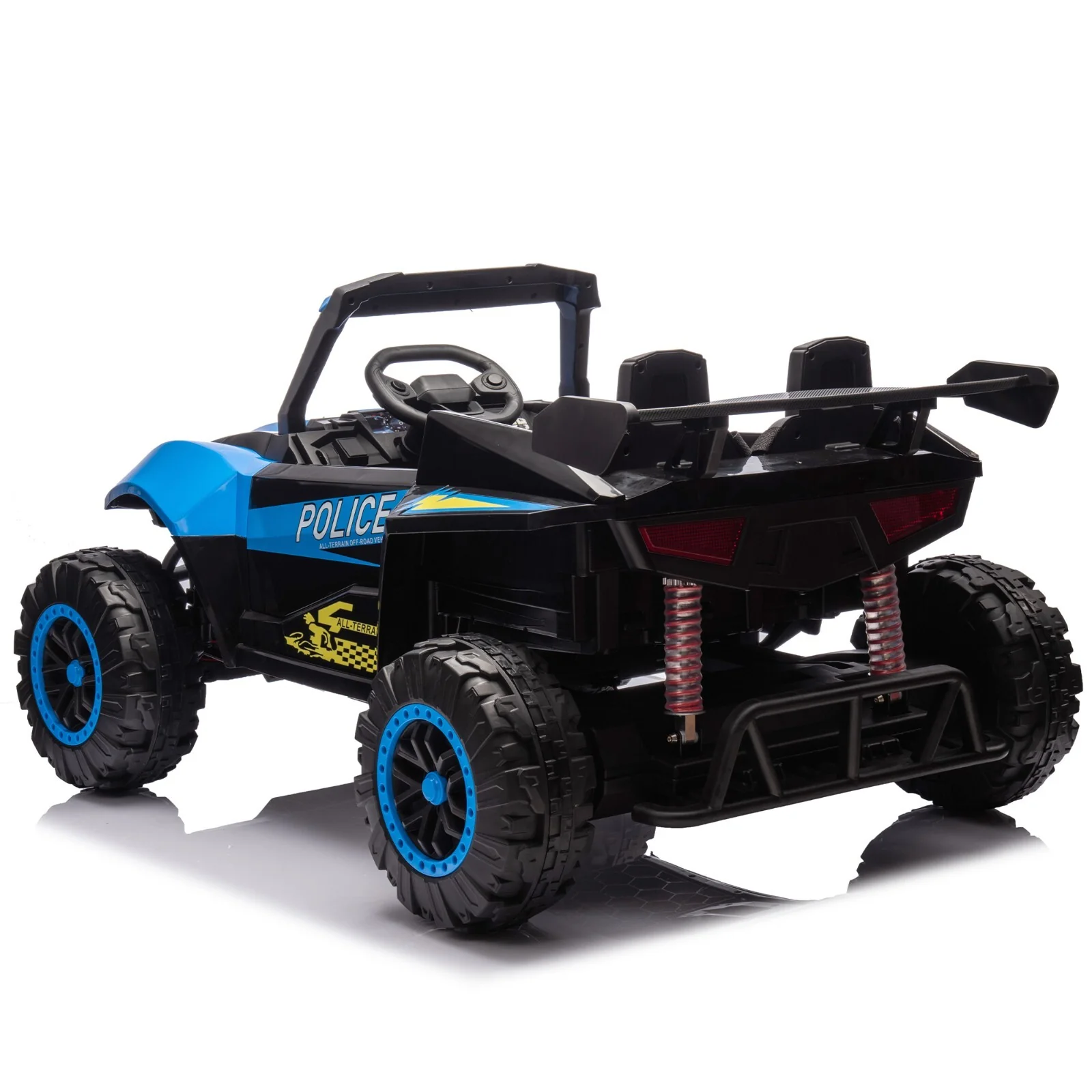 24V Kids Electric Ride-On 4-Wheeler Off-Road UTV Toy with Remote Control Blue - Image 18