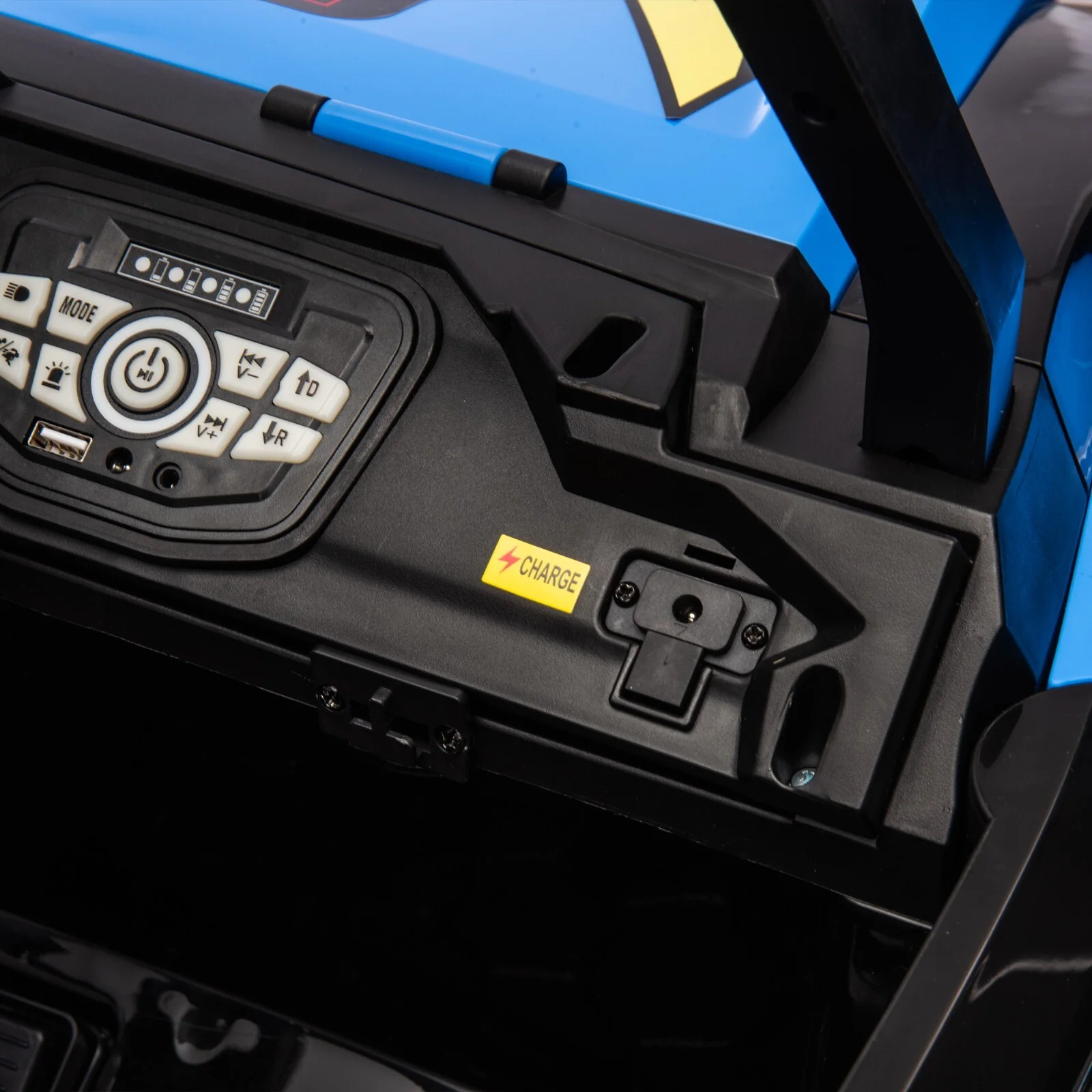 24V Kids Electric Ride-On 4-Wheeler Off-Road UTV Toy with Remote Control Blue - Image 23