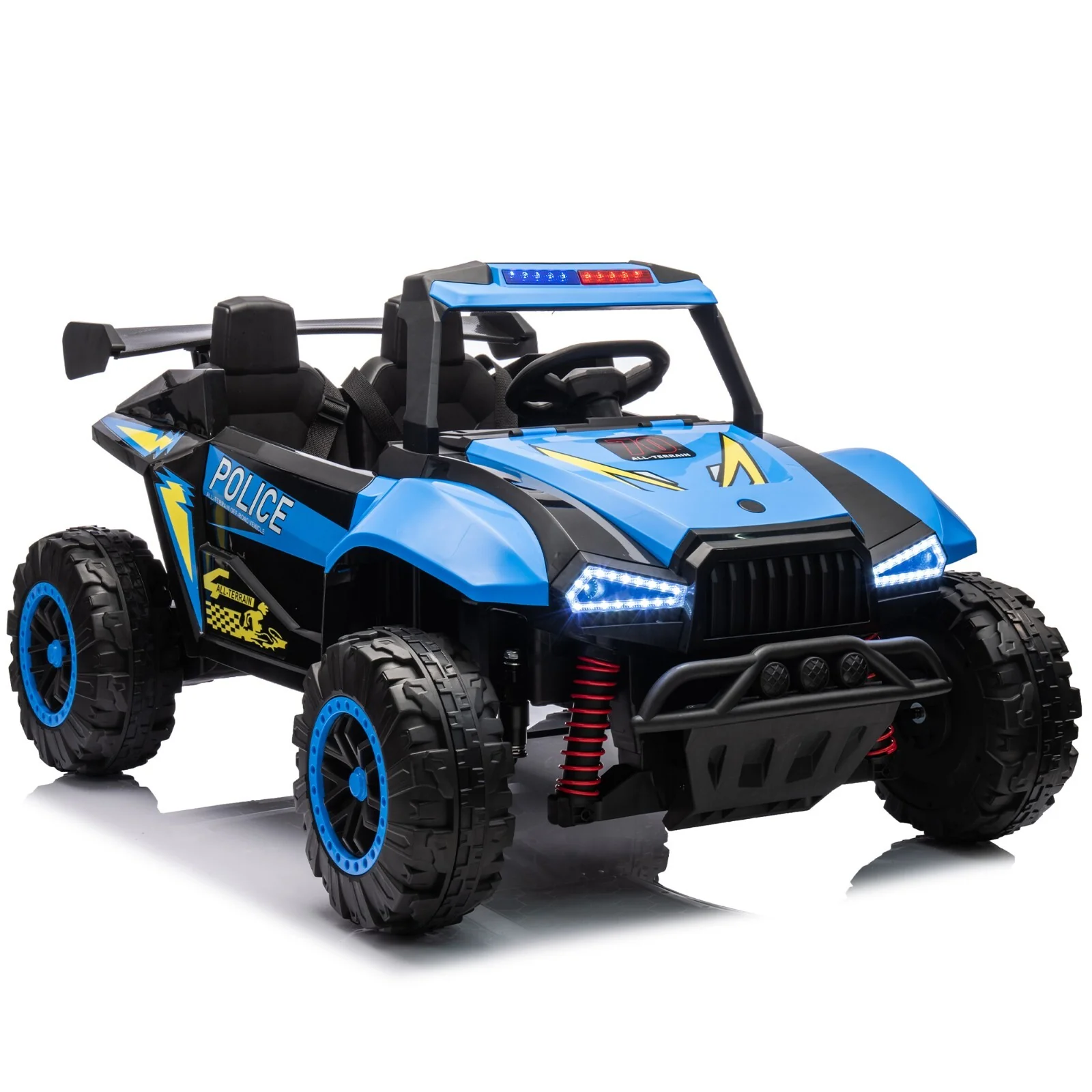 24V Kids Electric Ride-On 4-Wheeler Off-Road UTV Toy with Remote Control Blue - Image 8