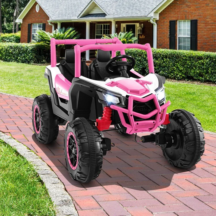24V Kids 2-Seater Ride-On UTV Toy with 2.4G Remote Control for Ages 3 and Up - Image 4