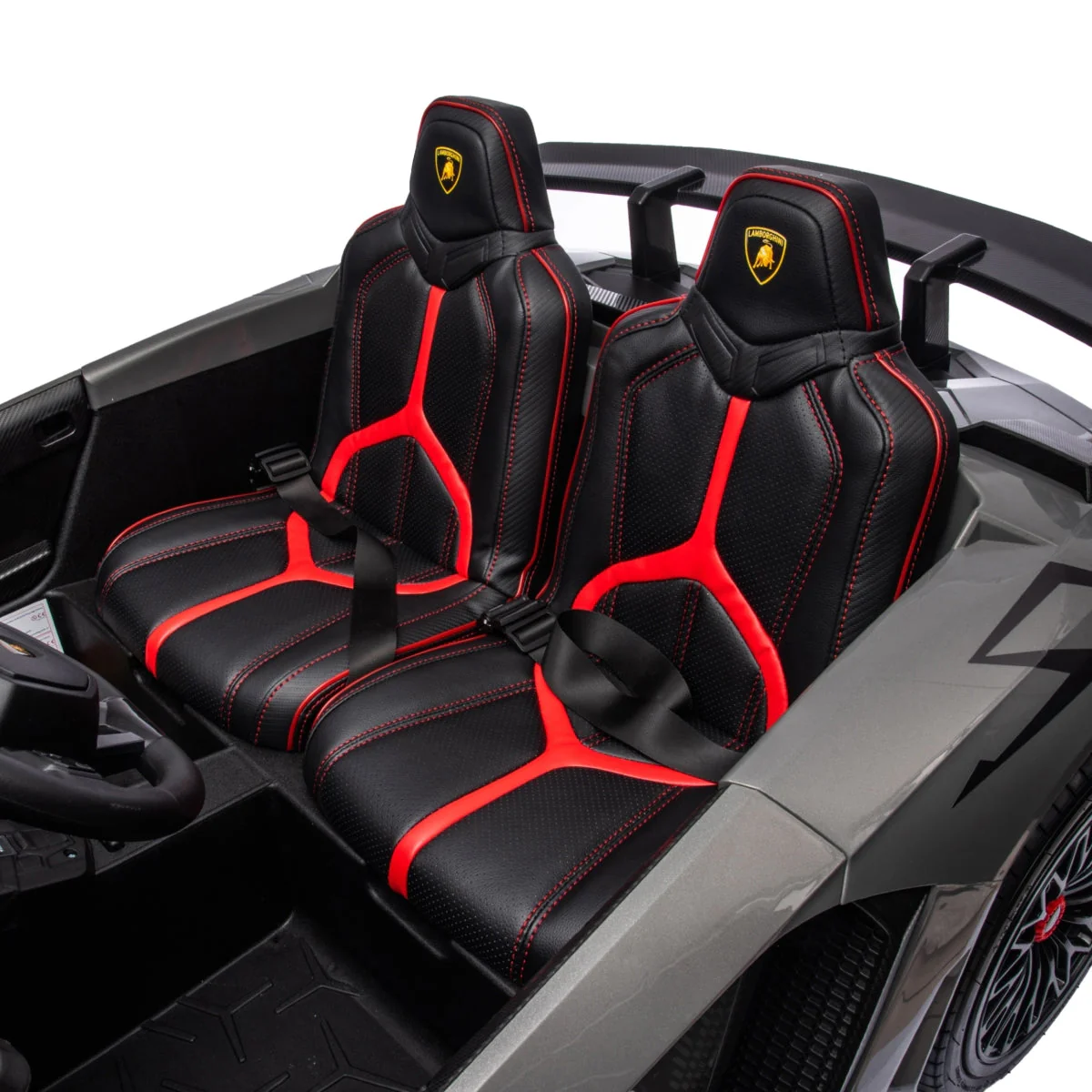 24V Lamborghini Aventador 2 Seater Ride On Car for Kids: Advanced Brushless Motor & Differential for High-Octane Fun - Image 28