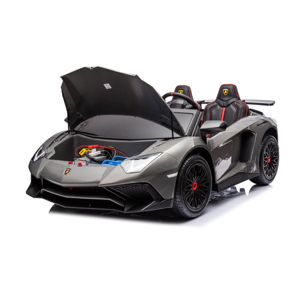 24V Lamborghini Aventador 2 Seater Ride On Car for Kids: Advanced Brushless Motor & Differential for High-Octane Fun - Image 30
