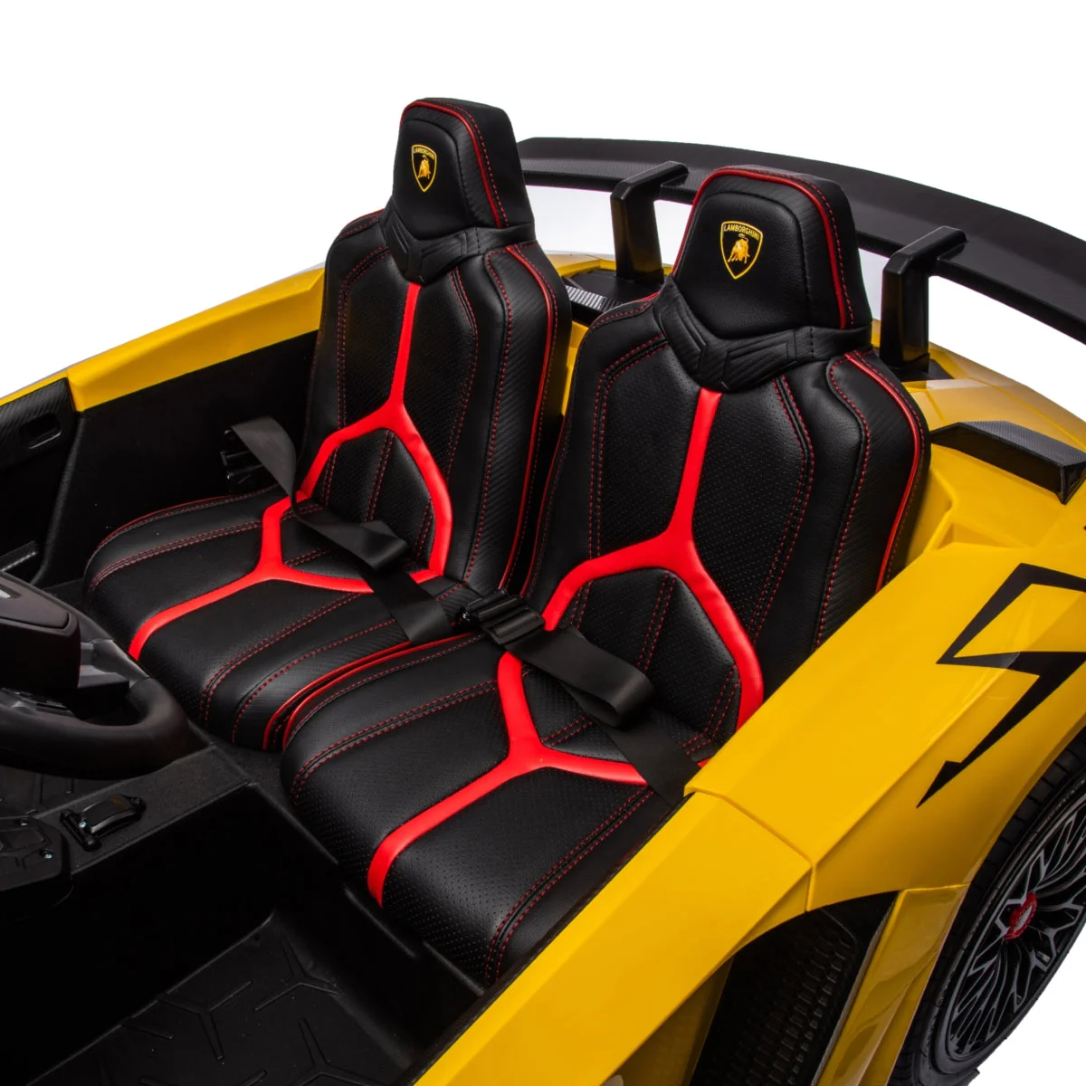 24V Lamborghini Aventador 2 Seater Ride On Car for Kids: Advanced Brushless Motor & Differential for High-Octane Fun - Image 38